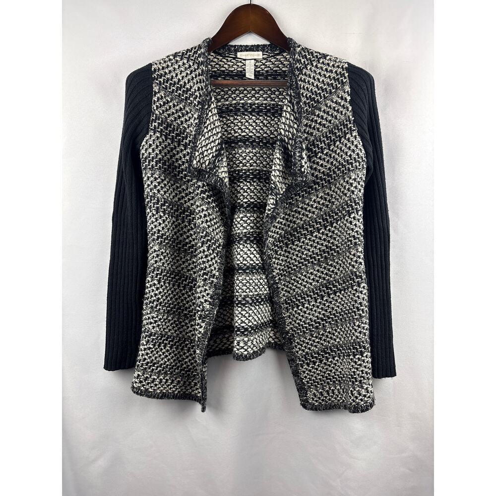 Women’s Charter Club XS Black & White Knit Cardigan